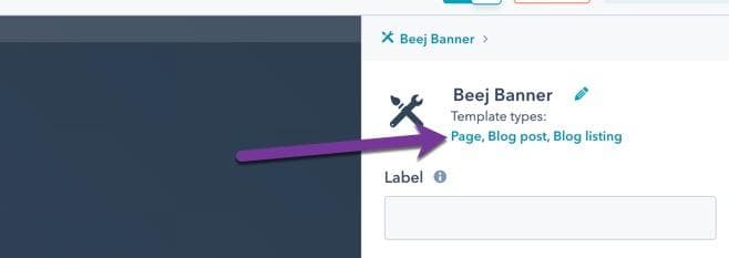 Editing template types in design tools
